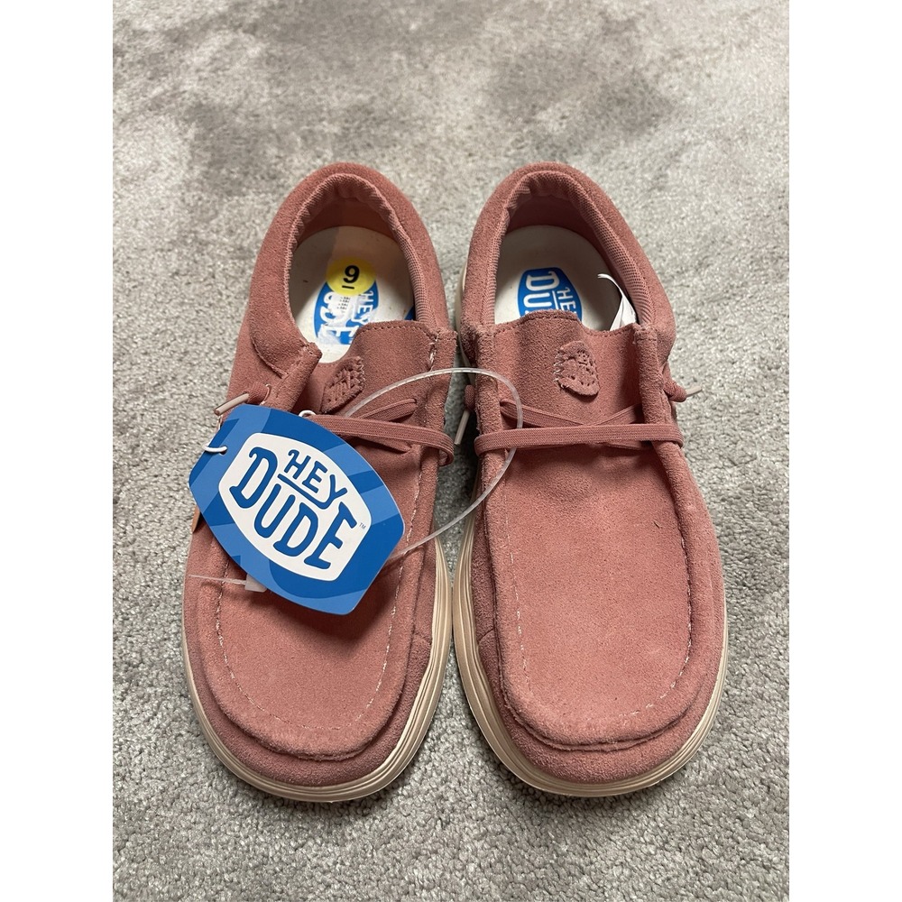 Hey Dude Wendy Comf Suede Women's Shoes Rose Pink US Size 9 EU 40 - Picture 7 of 10